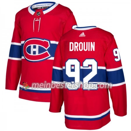 Montreal Canadiens Jonathan Drouin 92 Adidas 2017-2018 Rot Trikot Authentic - Herren